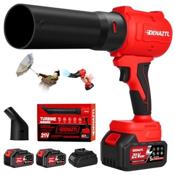 cordless blower with two batteries