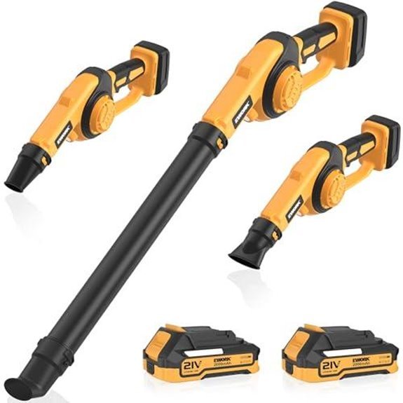 10 Best Mini Handheld Leaf Blowers for 2027 5 ework 20v blower dual battery