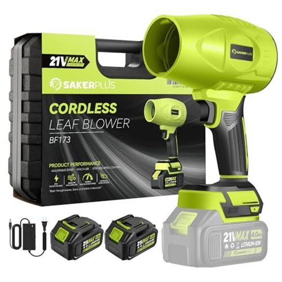 7 Best Handheld Blowers for 2027 That'll Clear Your Yard Fast 7 sakerplus cordless leaf blower 2 batteries